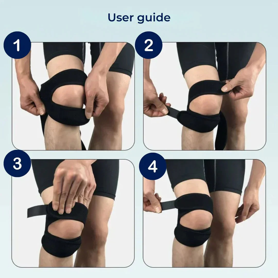 FlexiKnee Exclusivo Faja Multifuncional para la Rodilla | Compresión Ajustable para Alivio del Dolor y Prevención de Molestias Articulares