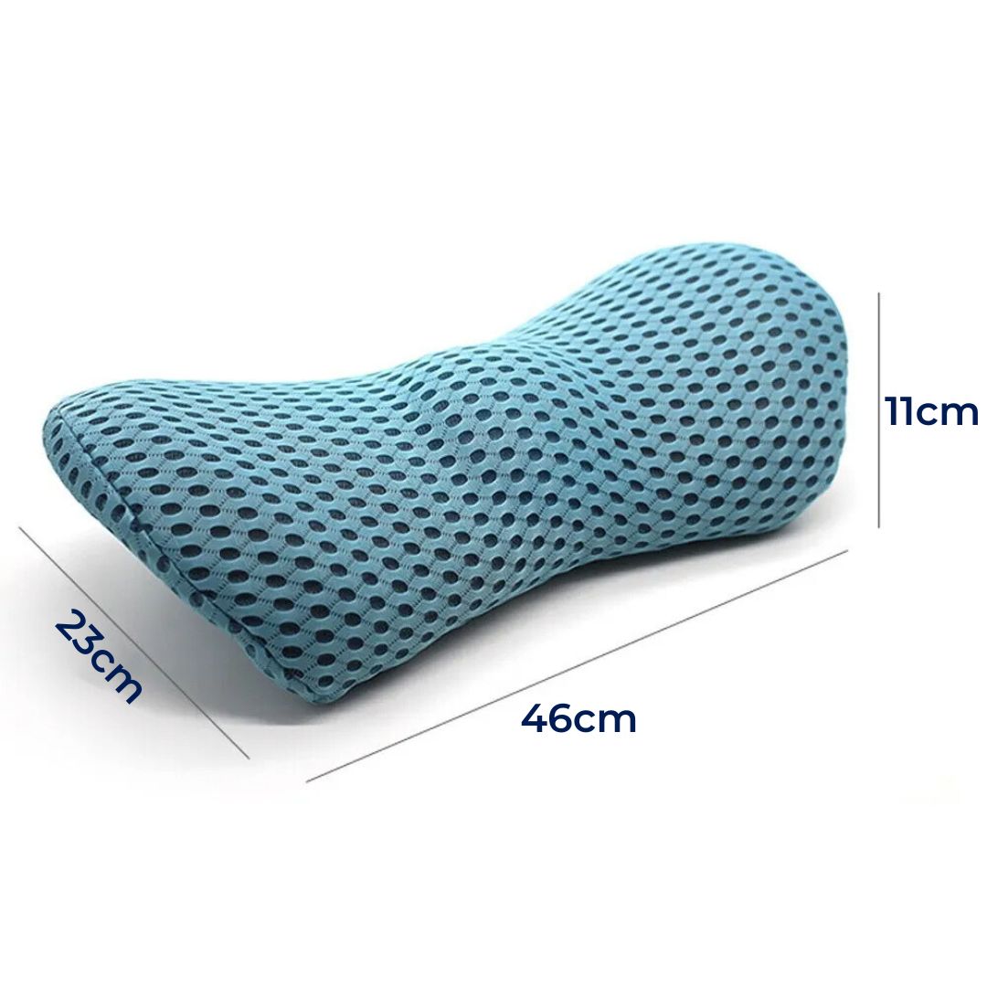 ComfortWave Exclusivo Cojín de Soporte Lumbar | Contra el Dolor de Espalda – Diseño Ergonómico para Oficina, Hogar y Auto