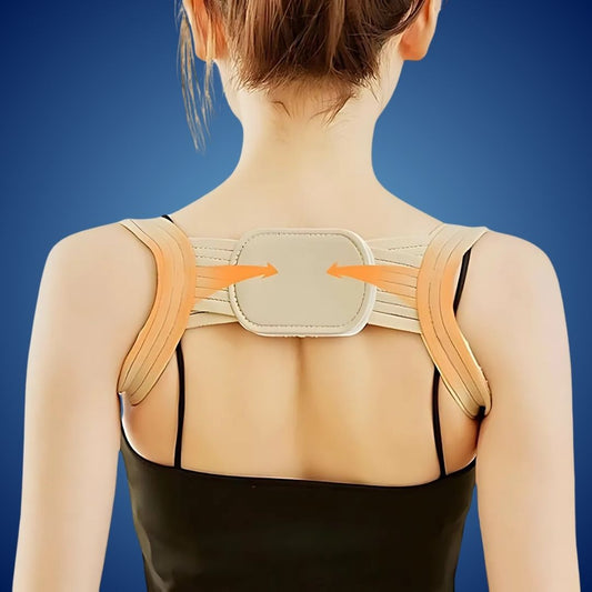 PostureAlign Exclusivo | Corrección de postura – Soporte para hombros ajustable – Alivio del dolor – Alineación de la columna vertebral – Soporte para la espalda