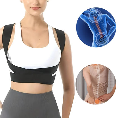 SpineAlign Exclusivo Corrector de Postura | Soporte Ajustable para Espalda y Hombros – Alivia el Dolor y Mejora la Postura