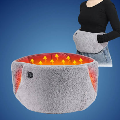 ThermaLind Exclusivo | Cinturón calefactor eléctrico – Calor ajustable – Portátil – Terapia del dolor para abdomen y lumbar – Hogar y oficina