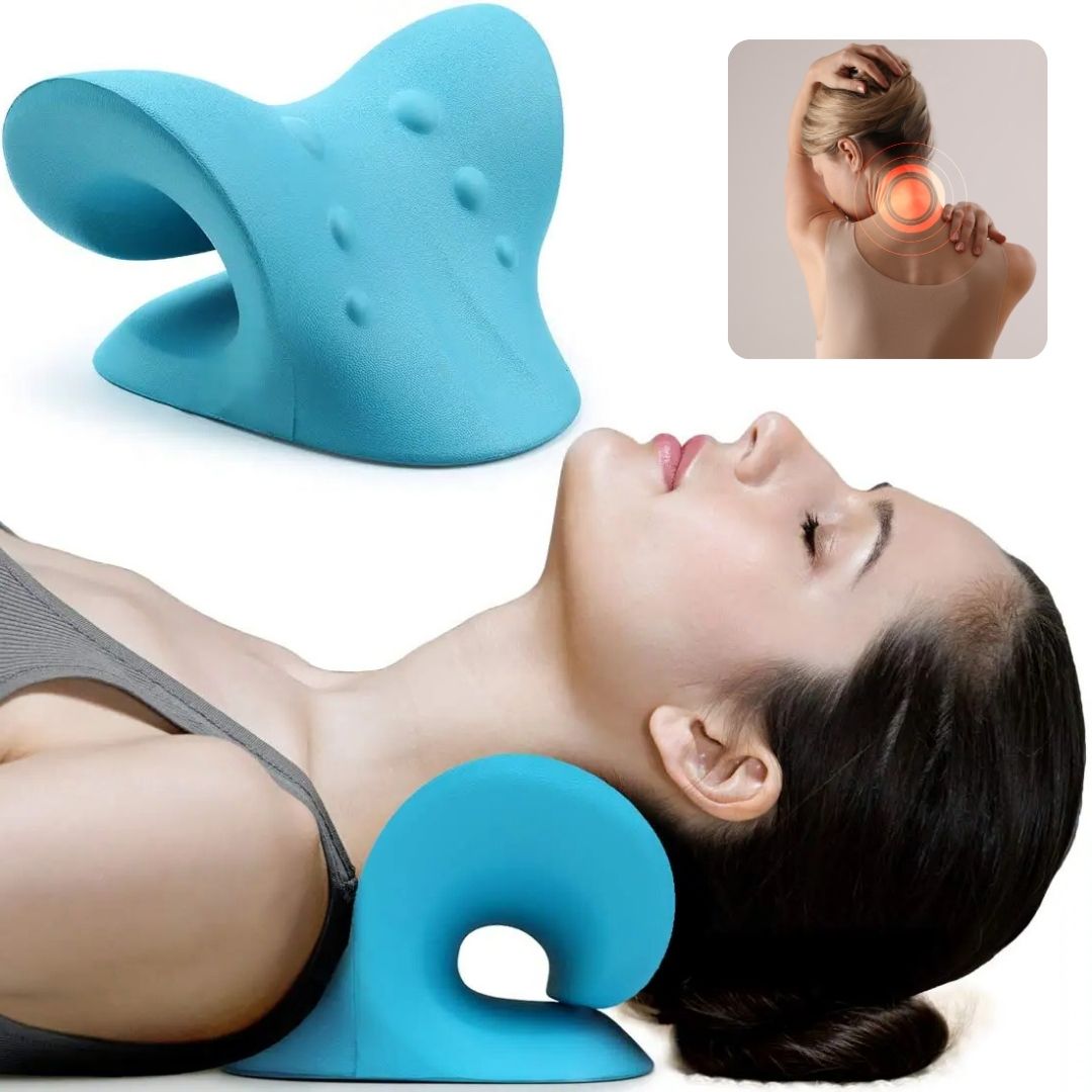 NeckAlign Exklusiv Almohada Cervical Quiropráctica | Estirador de Cuello para Alivio del Dolor, Mejora de la Postura y Mejor Sueño