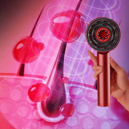 ScalpWunder Exclusivo | Cepillo de masaje del cuero cabelludo 3 en 1 – Estimulador del crecimiento del cabello – Impermeable – Terapia de luz roja – Aplicador de aceite