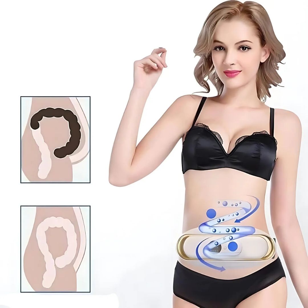 SlimKern Exclusivo Cinturón Lipo Quemador de Grasa – Cinturón de adelgazamiento con Vibración EMS y Terapia de Calor para la Pérdida de Grasa y Alivio del Dolor