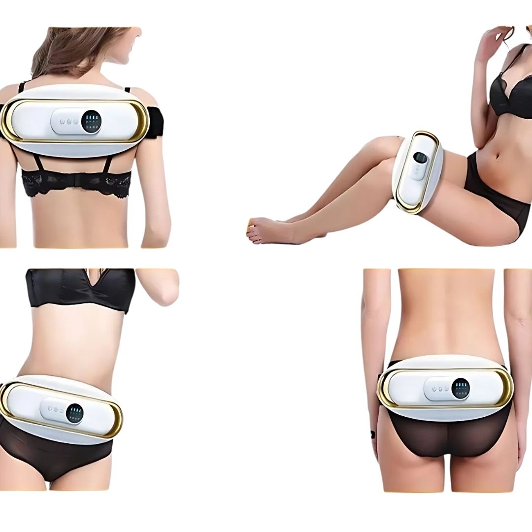 SlimKern Exclusivo Cinturón Lipo Quemador de Grasa – Cinturón de adelgazamiento con Vibración EMS y Terapia de Calor para la Pérdida de Grasa y Alivio del Dolor