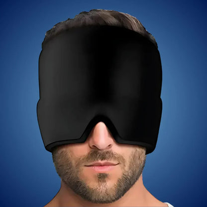 MigraSoothe Capucha Exclusiva – Alivio Instantáneo para Dolores de Cabeza y Migrañas | Comodidad Refrescante – Terapia de Presión – Protección contra la Luz