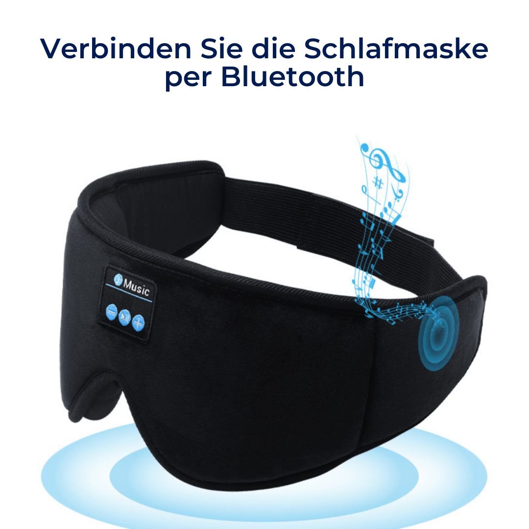DreamSounds Exclusiva Máscara de Sueño Bluetooth con Auriculares Integrados | Para Viajes, Meditación y Bloqueo de Luz