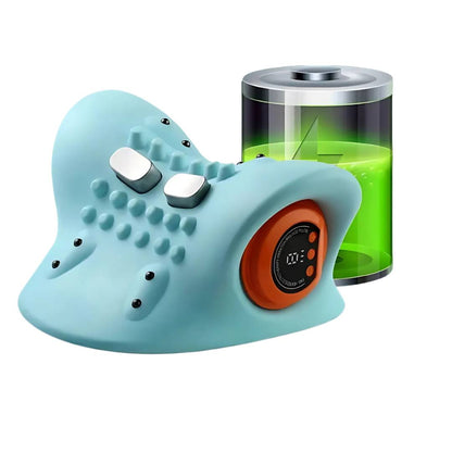 NackenEase Exclusivo Dispositivo de Masaje de Cuello EMS – Alivio del Dolor – Estimulación Muscular – Función de Calor – Portátil para Tensiones