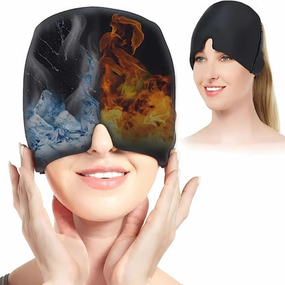 MigraSoothe Capucha Exclusiva – Alivio Instantáneo para Dolores de Cabeza y Migrañas | Comodidad Refrescante – Terapia de Presión – Protección contra la Luz