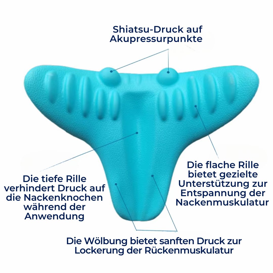 NeckAlign Exklusiv Almohada Cervical Quiropráctica | Estirador de Cuello para Alivio del Dolor, Mejora de la Postura y Mejor Sueño
