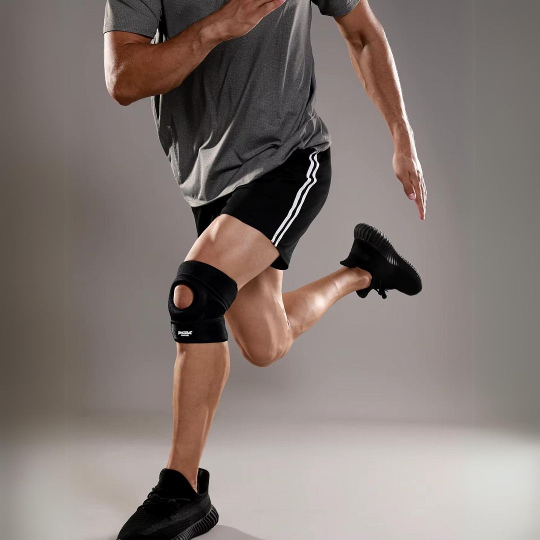 FlexiKnee Exclusivo Rodillera Ajustable | Soporte Personalizable con Amortiguación – Prevención de Lesiones y Comodidad Durante Actividades