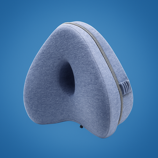 KnieTraum Exclusivo | Almohada ortopédica para las rodillas – Durmientes de lado – Alivio de ciática – Espuma viscoelástica transpirable