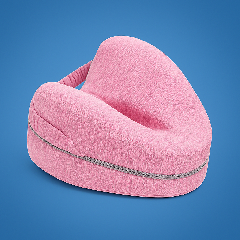 KnieTraum Exclusivo | Almohada ortopédica para las rodillas – Durmientes de lado – Alivio de ciática – Espuma viscoelástica transpirable