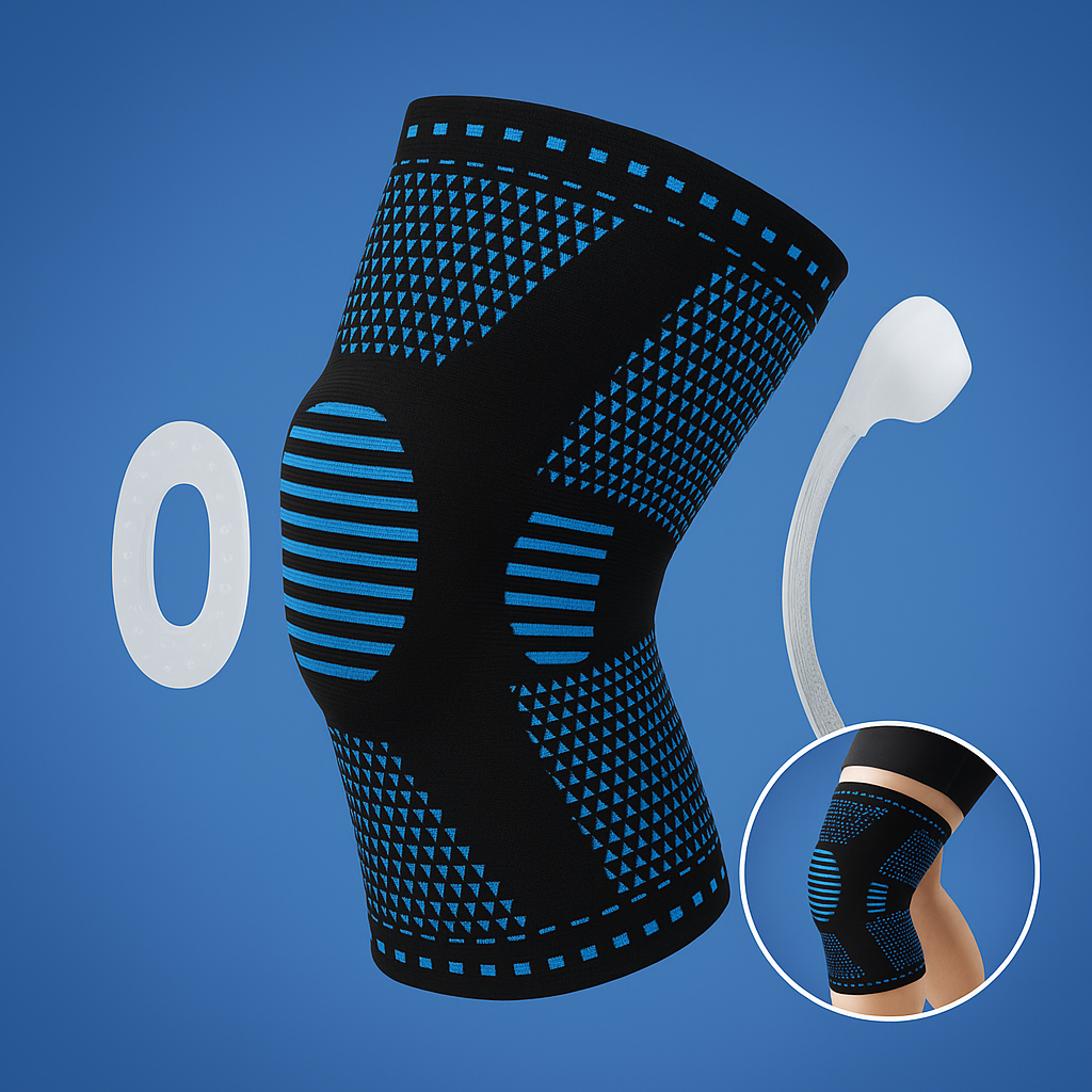 FlexiStabil Exclusivo | Faja Elástica para la Rodilla - Estabilidad - Alivio del Dolor - Compresión - Lesiones, Artritis, Deporte, Recuperación