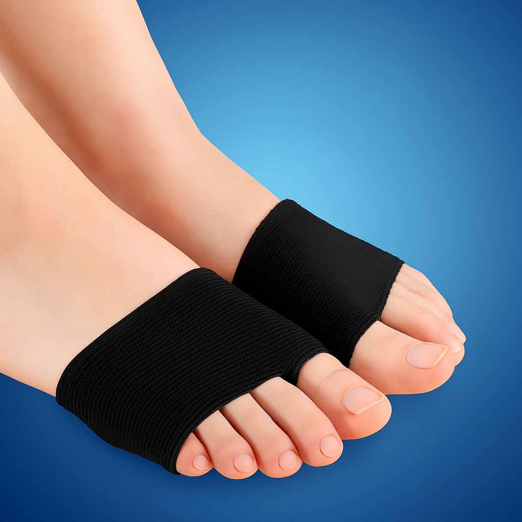 CushionFlex Protección de Antepié Exclusiva | Almohadilla de Gel de Silicona - Amortigua Impactos - Alivio del Dolor - Para Metatarsalgia - Comodidad Diaria