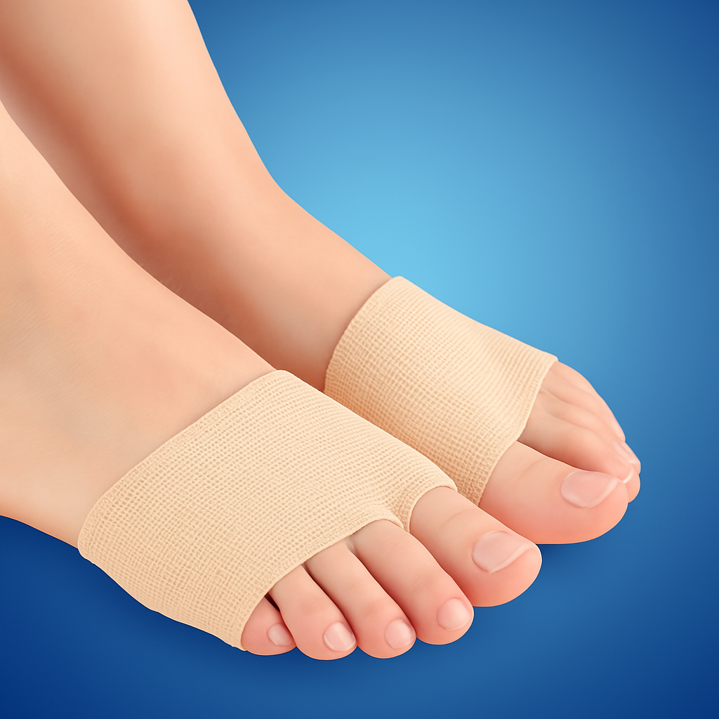 CushionFlex Protección de Antepié Exclusiva | Almohadilla de Gel de Silicona - Amortigua Impactos - Alivio del Dolor - Para Metatarsalgia - Comodidad Diaria