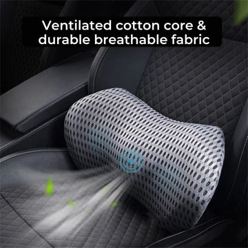 ComfortWave Exclusivo Cojín de Soporte Lumbar | Contra el Dolor de Espalda – Diseño Ergonómico para Oficina, Hogar y Auto