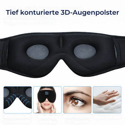 DreamSounds Exclusiva Máscara de Sueño Bluetooth con Auriculares Integrados | Para Viajes, Meditación y Bloqueo de Luz