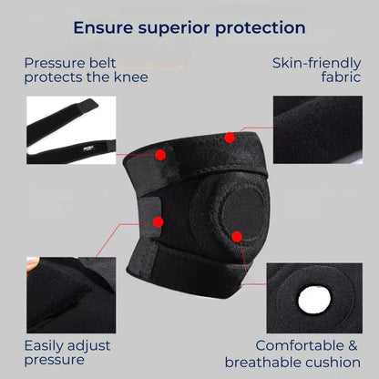 FlexiKnee Exclusivo Rodillera Ajustable | Soporte Personalizable con Amortiguación – Prevención de Lesiones y Comodidad Durante Actividades