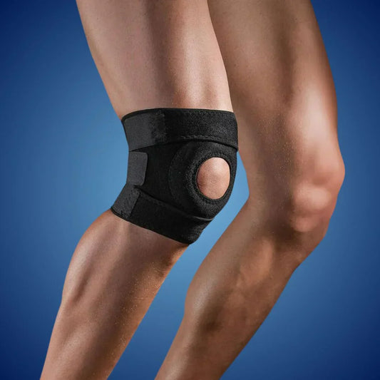 FlexiKnee Exclusivo Rodillera Ajustable | Soporte Personalizable con Amortiguación – Prevención de Lesiones y Comodidad Durante Actividades