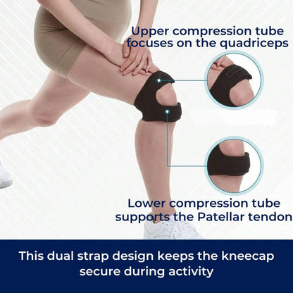 FlexiKnee Exclusivo Faja Multifuncional para la Rodilla | Compresión Ajustable para Alivio del Dolor y Prevención de Molestias Articulares