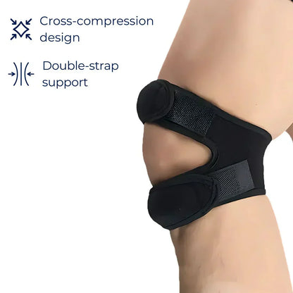 FlexiKnee Exclusivo Faja Multifuncional para la Rodilla | Compresión Ajustable para Alivio del Dolor y Prevención de Molestias Articulares