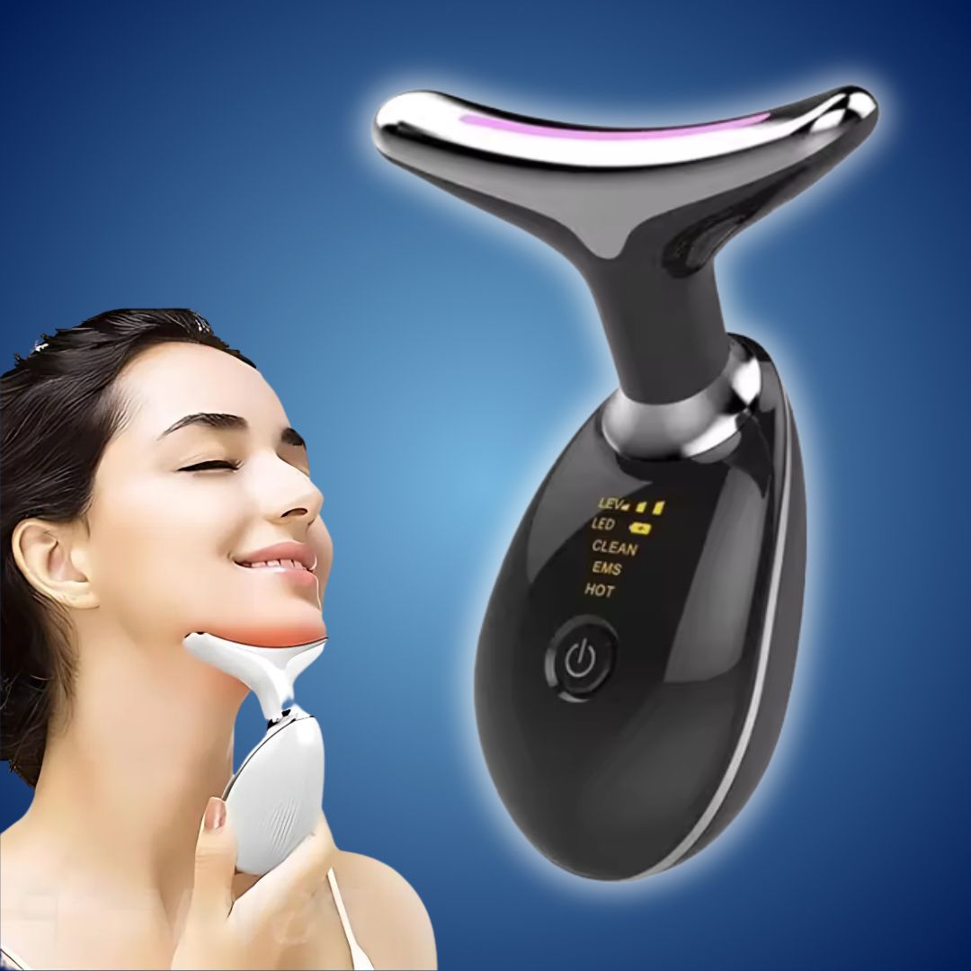 LumiLift Exclusivo | EMS Modelador Facial – Microcorriente para Tensar la Piel – Dispositivo Antienvejecimiento – Reducción de Papada y Alisado de Arrugas