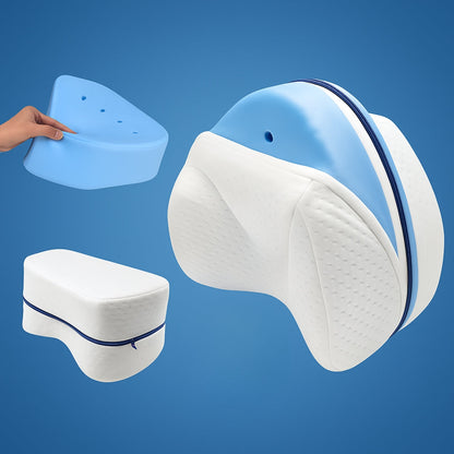 KnieTraum Exclusivo | Almohada ortopédica para las rodillas – Durmientes de lado – Alivio de ciática – Espuma viscoelástica transpirable