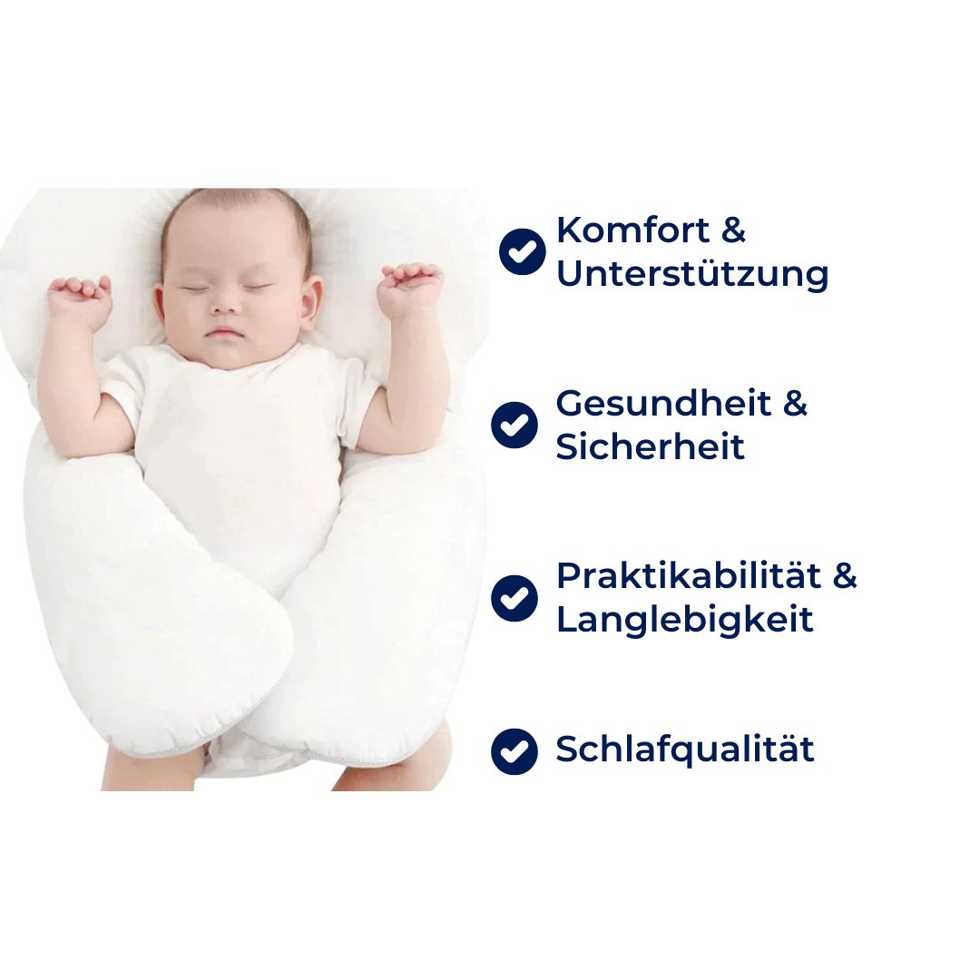 ReinNest Exclusivo - Cojín Antibacteriano Hipoalergénico para Niños Pequeños - Suave, Transpirable, Lavable, Soporte - Sueño Reparador