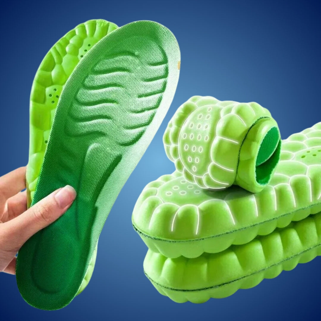 StepEase Exclusivo Plantillas Ortopédicas 4D | Alivio del Dolor en los Pies y Talones – Amortiguación y Comodidad para Mejor Sujeción