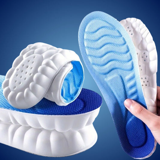 StepEase Exclusivo Plantillas Ortopédicas 4D | Alivio del Dolor en los Pies y Talones – Amortiguación y Comodidad para Mejor Sujeción